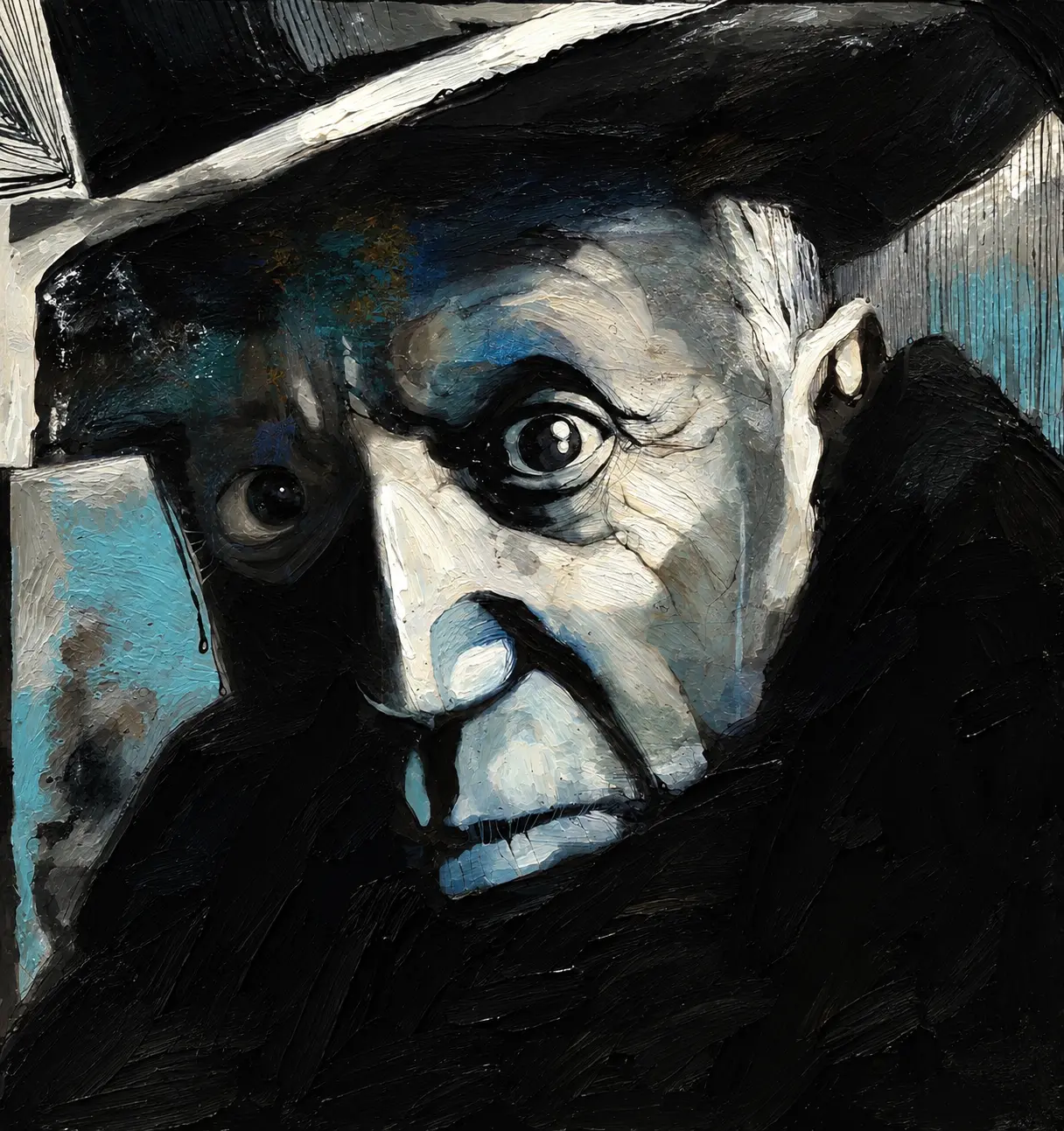 Retrato em azul